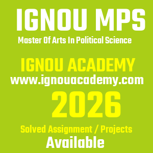 IGNOU MPS SOLVED ASSIGNMENT 2026